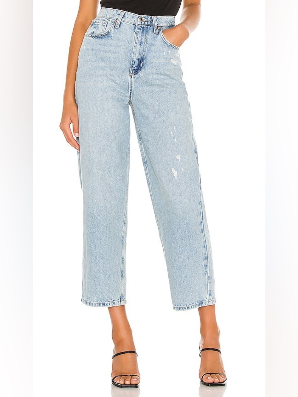 Free People Frank Dad Jeans in Sunday Blue